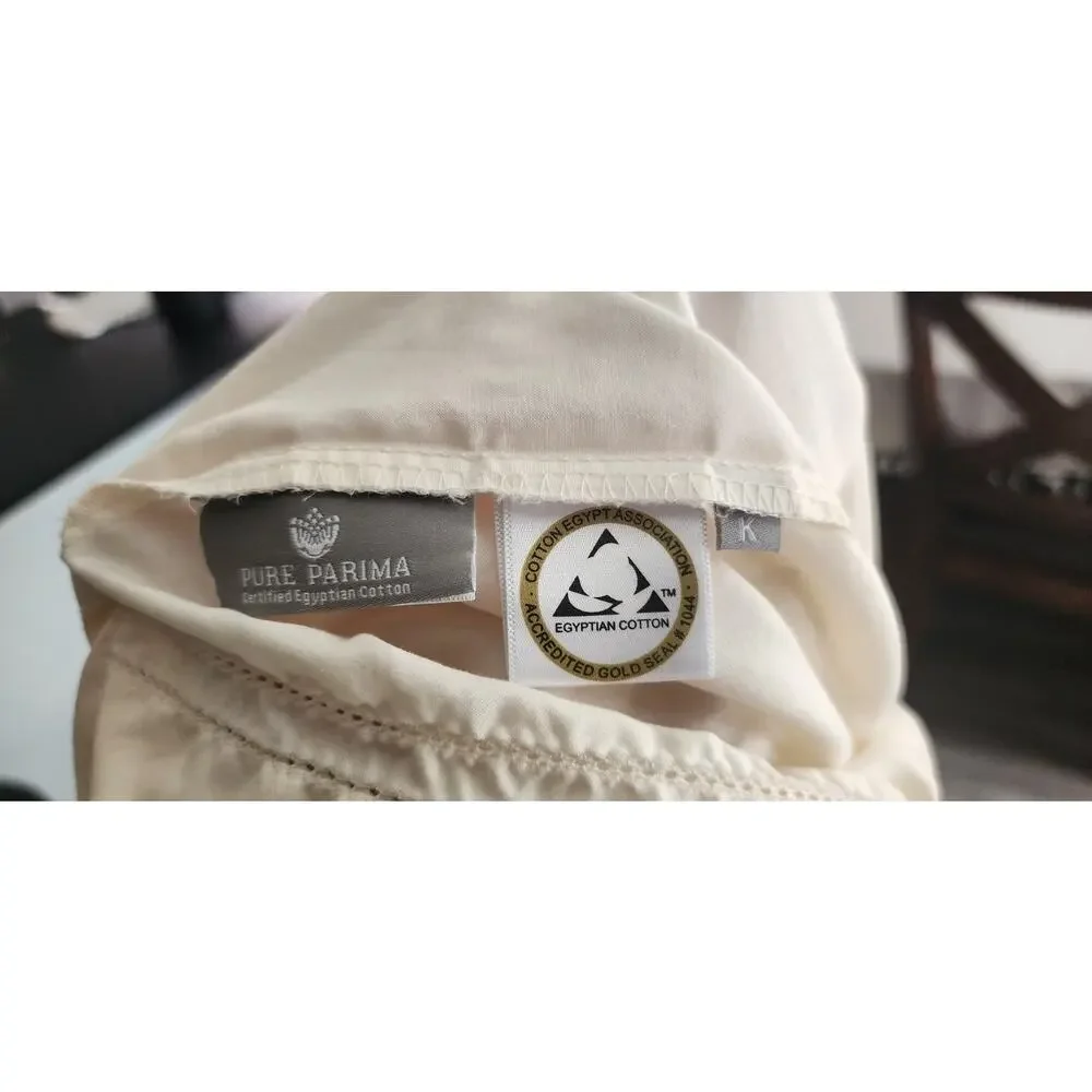Pure Parima Yalda Egyptian Cotton Sheet Set * In Cream* King